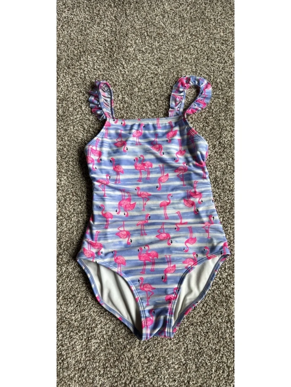 Girls flamingo swimsuit